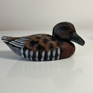 Hand Carved Wooden Duck Hand Painted Liberty Home Products Corp Montreal Canada